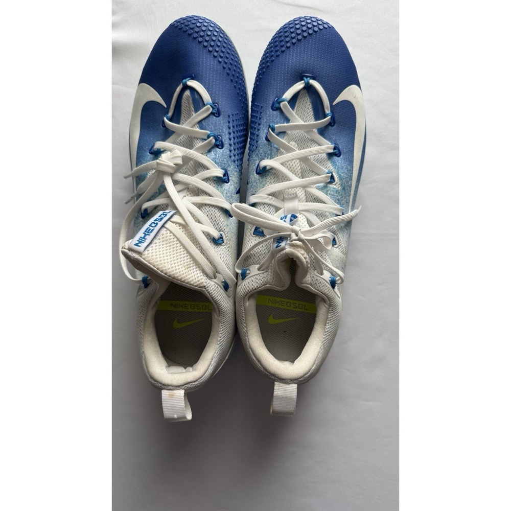 Nike Baseball Men's Size 14 Lunarlon‎ Vapor Blue Cleats Metal Spikes 852686-417 - Picture 3 of 8